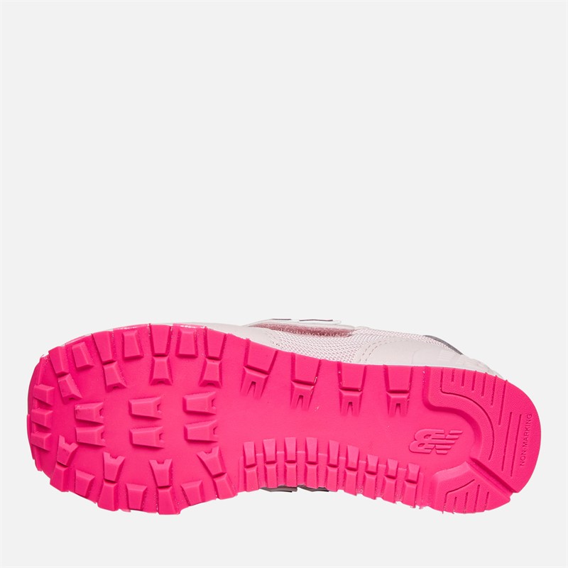 New Balance Girls 515 Hook And Loop Trainers Rose Sugar
