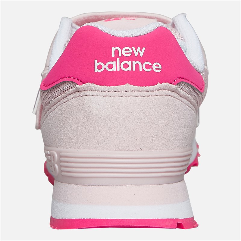 New Balance Girls 515 Hook And Loop Trainers Rose Sugar