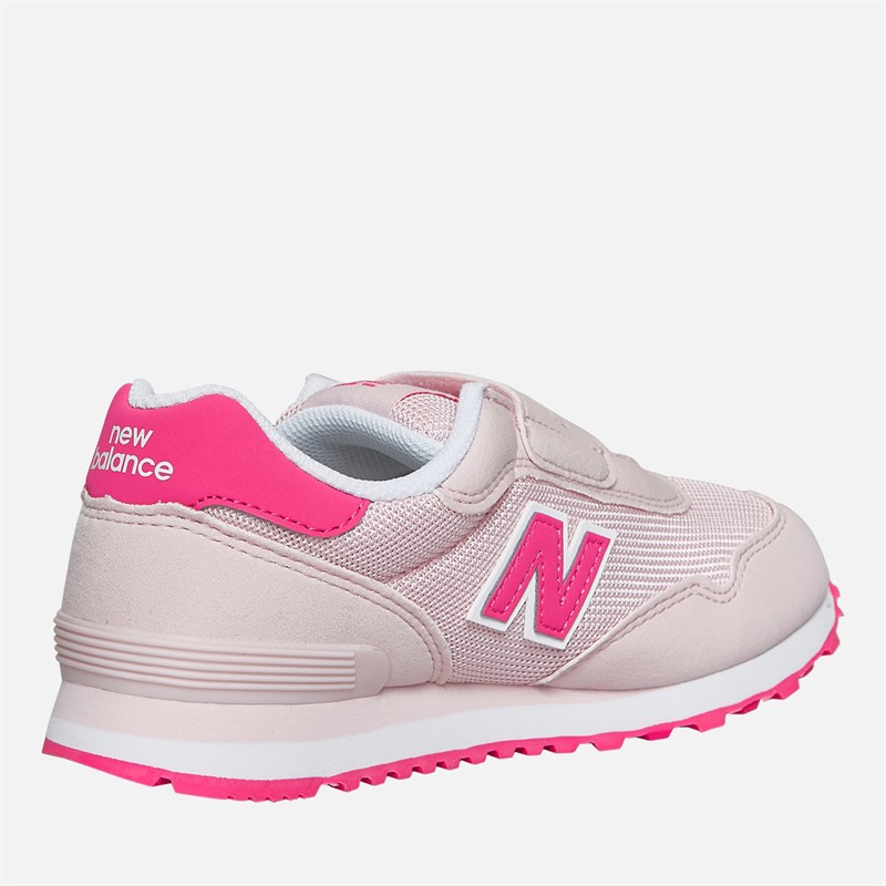 New Balance Girls 515 Hook And Loop Trainers Rose Sugar