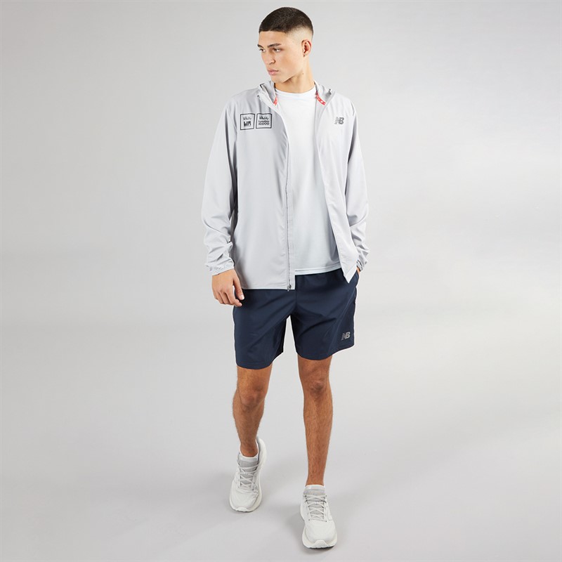 New Balance Mens London Marathon 2020 Lightweight Running Jacket Silvm/Ml