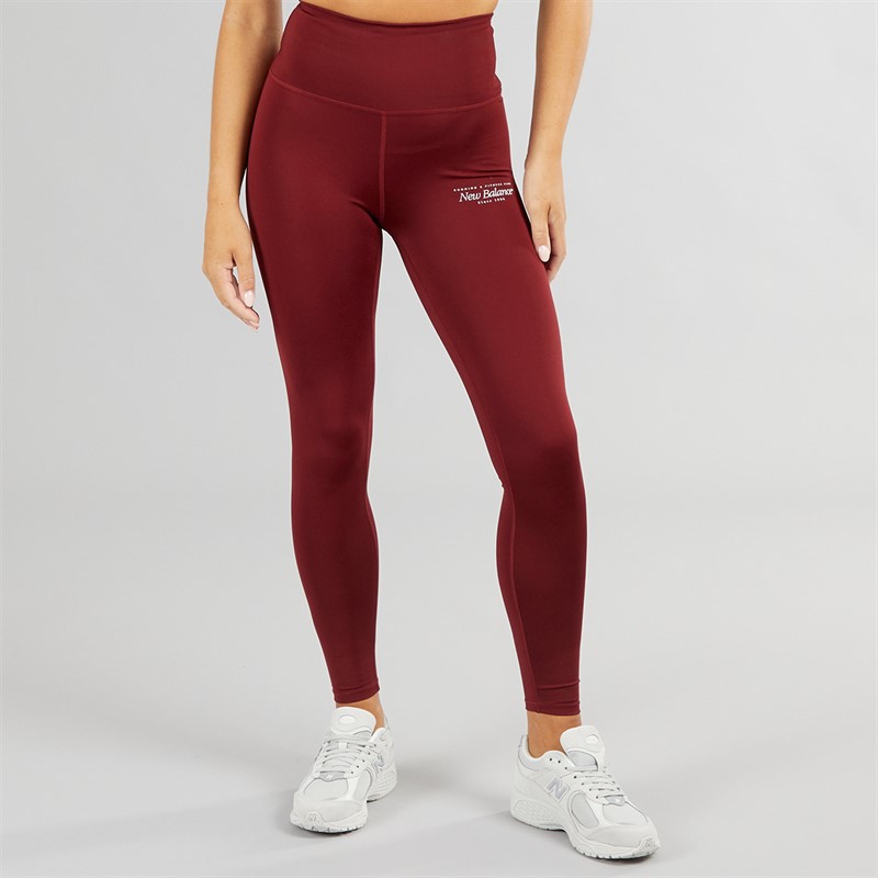 New Balance Womens Script Tight Leggings Mercuryr
