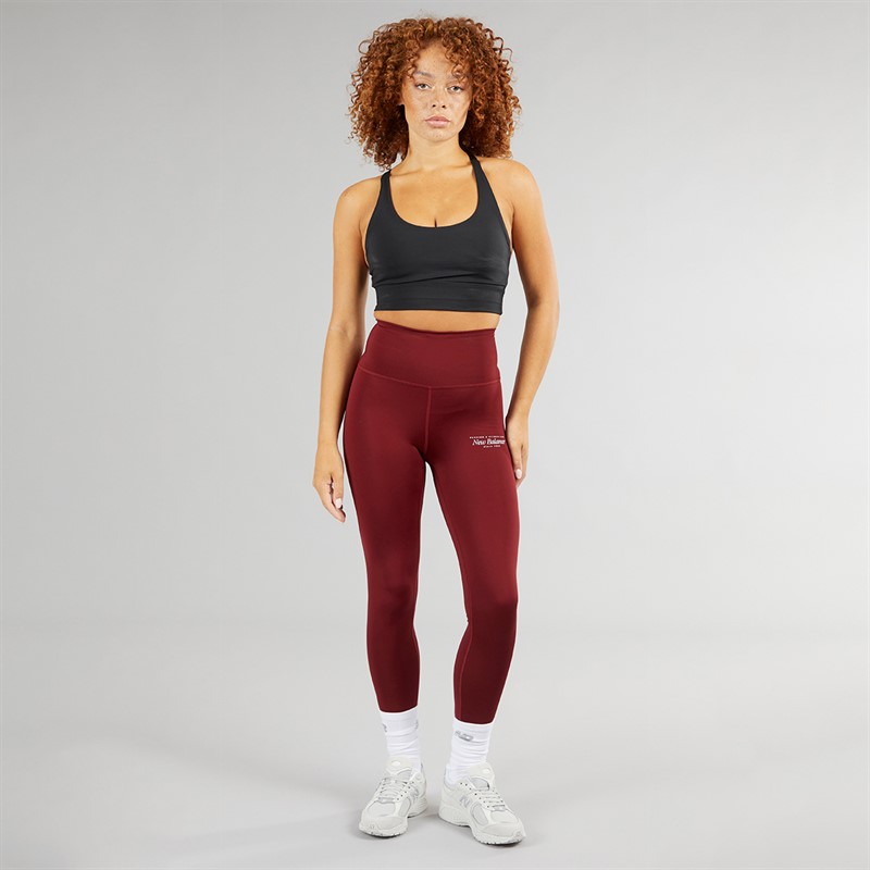 New Balance Womens Script Tight Leggings Mercuryr