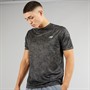New Balance Mens Athletics NB Dry Graphic Running Top Black