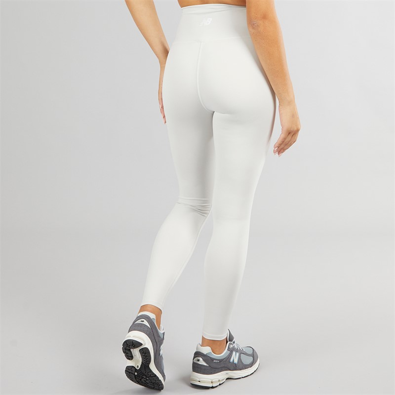 New Balance Womens Script Tight Leggings Greymatt