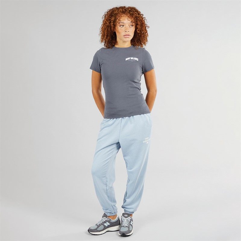 New Balance Womens Varsity Slim Fit T-Shirt Darkarct