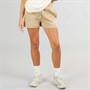 New Balance Womens Varsity Fleece Shorts Stoneware