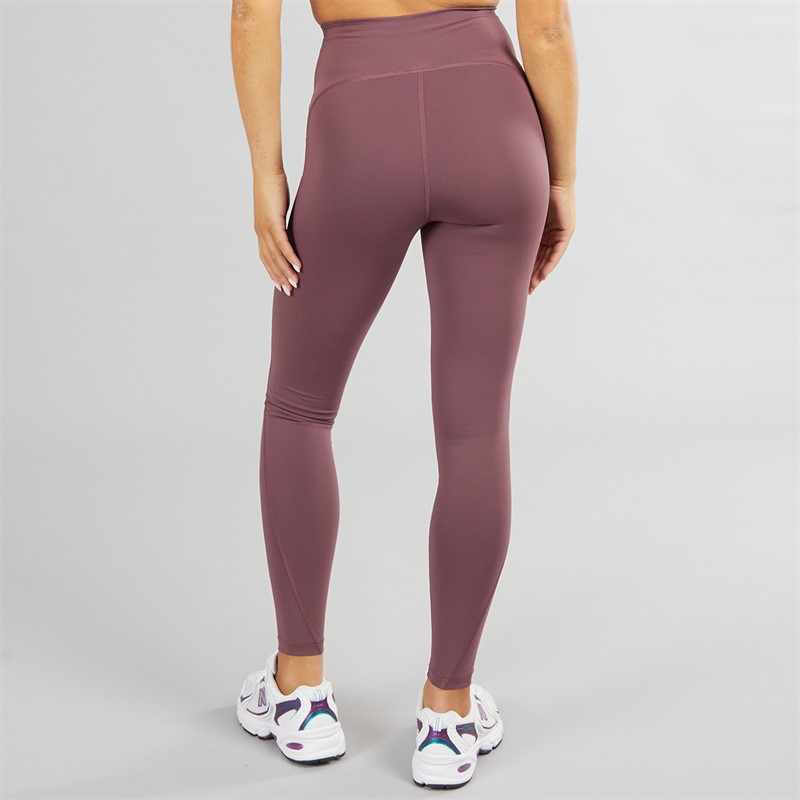 New Balance Womens Sleek NB Dry High Waisted Tight Leggings Faded Plum