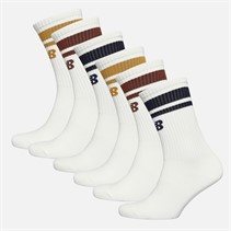 New Balance Chaussettes à six paires rayées Essentiels de Sport Blanc/Multi