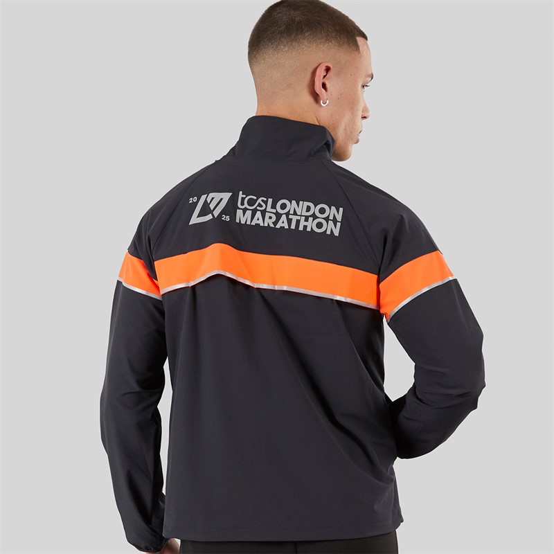 New Balance Mens London Edition Marathon Running Jacket Black