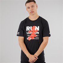 New Balance Mens London Edition Run London Graphic T-Shirt Black