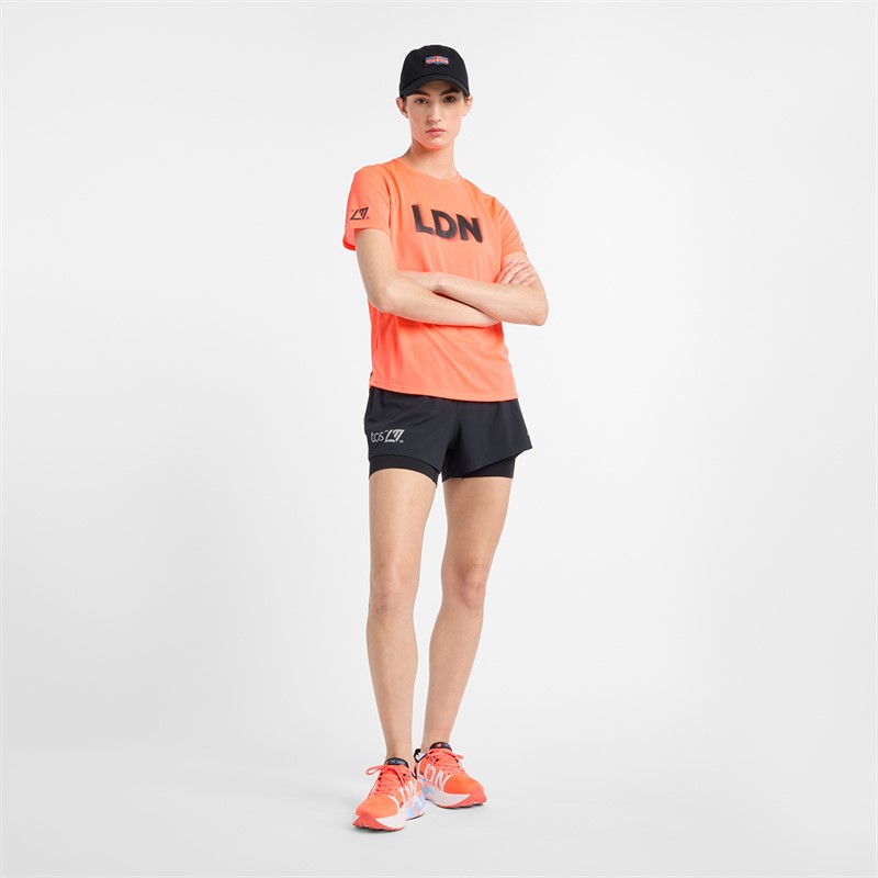 New Balance Womens London Edition RC 2-In-1 Running Shorts Black