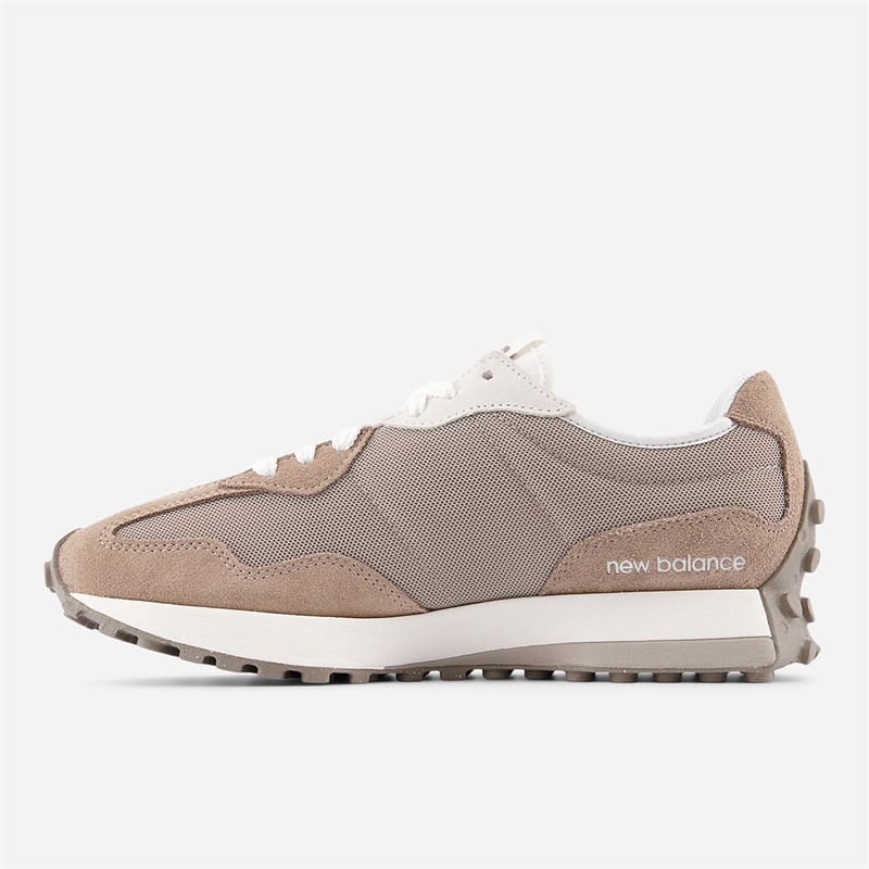 New Balance Mens 327 Trainers Mushroom/Light Mushroom