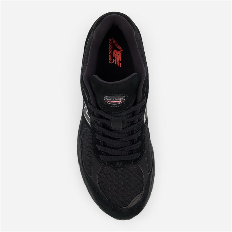 New Balance 2002R Trainers Black Castlerock/Red