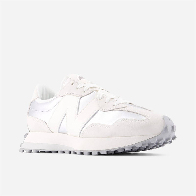 New Balance Womens 327 Trainers Silver Metallic/Sea Salt