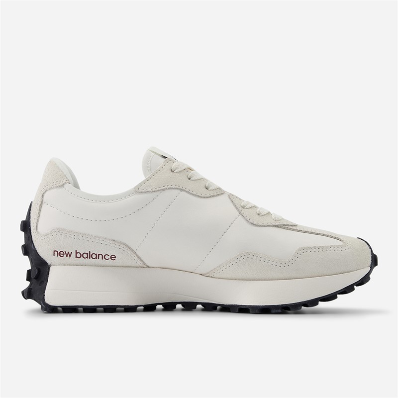 New Balance Womens 327 Trainers Sea Salt/Monarch Burgundy