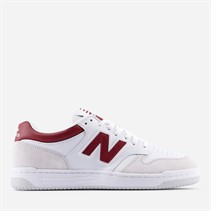 New Balance 480 Trainers White/Burgundy