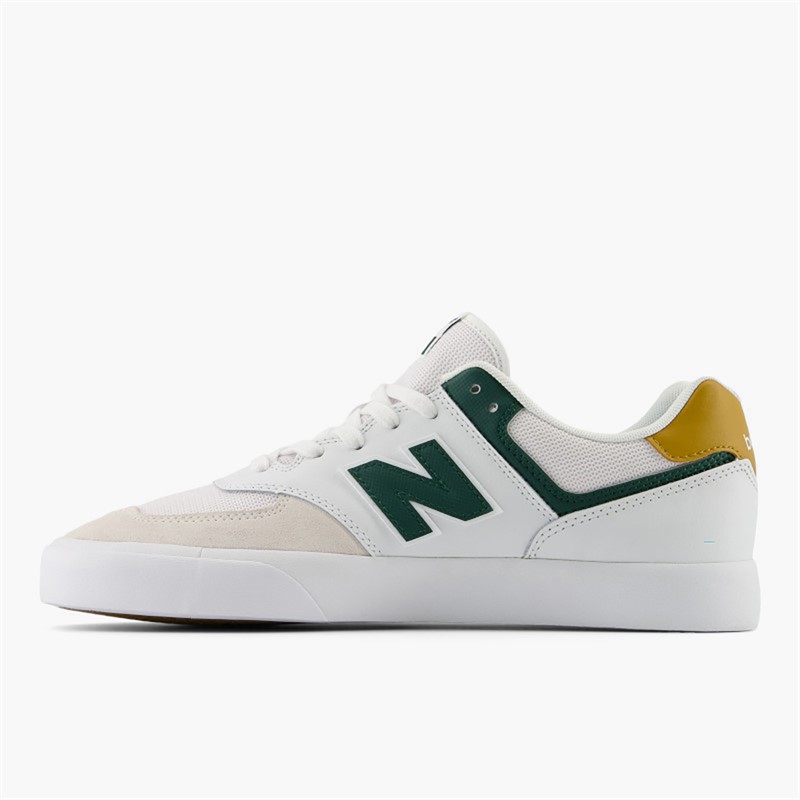 New Balance Numeric 574 Vulc Trainers White/Nightwatch Green