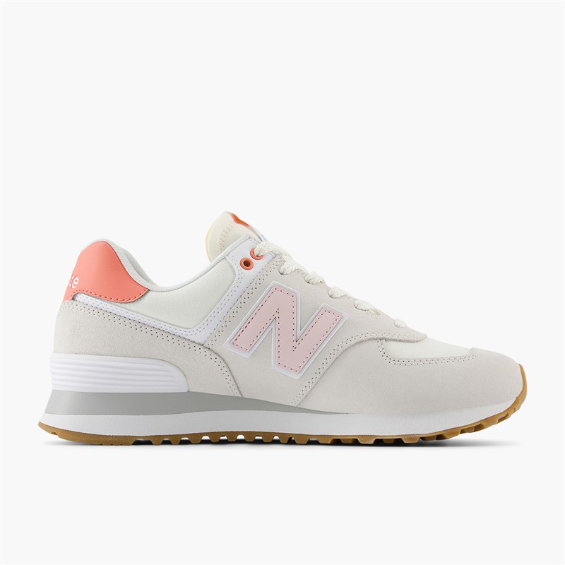New Balance Womens 574 Trainers Reflection/Rose Sugar