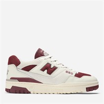 New Balance 550 Trainers Sea Salt/Classic Crimson