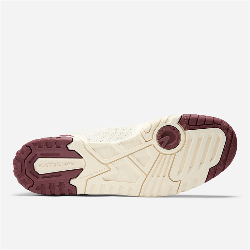 New Balance 550 Trainers Sea Salt/Classic Crimson