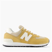 New Balance Womens 574 Trainers Yelow/White