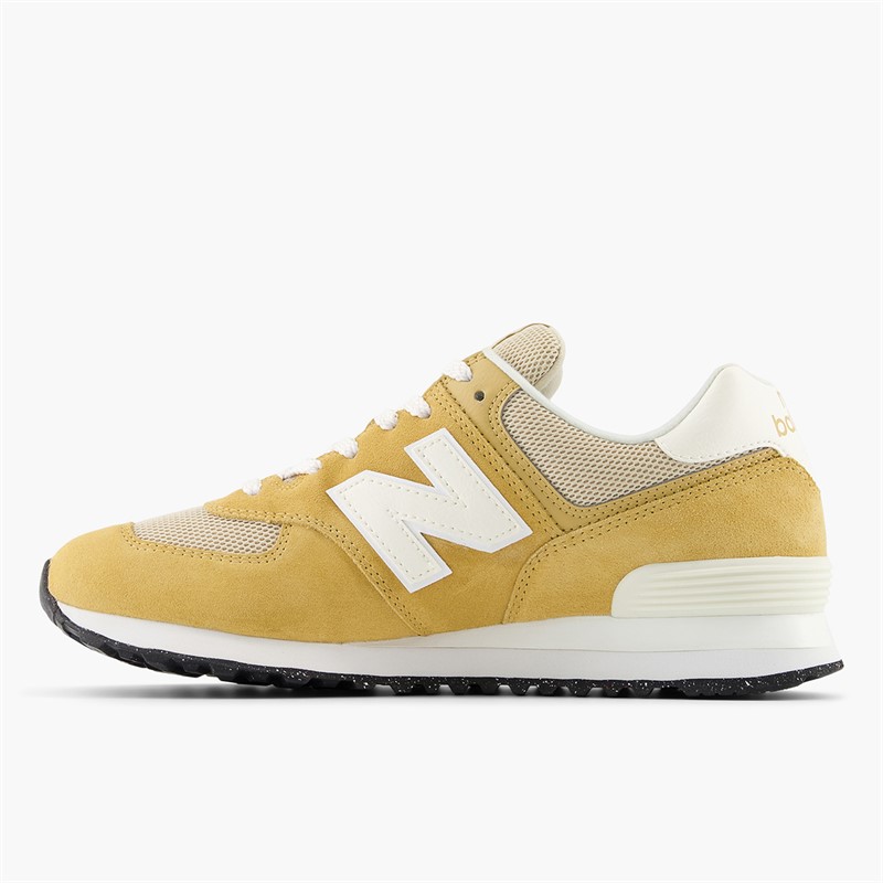 New Balance Womens 574 Trainers Yelow/White