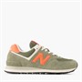 New Balance 574 Trainers Dark Olivine/Flare