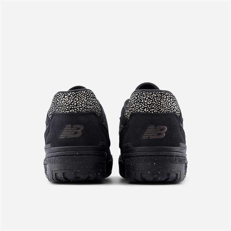 New Balance Womens 550 Trainers Black/White/Leopard