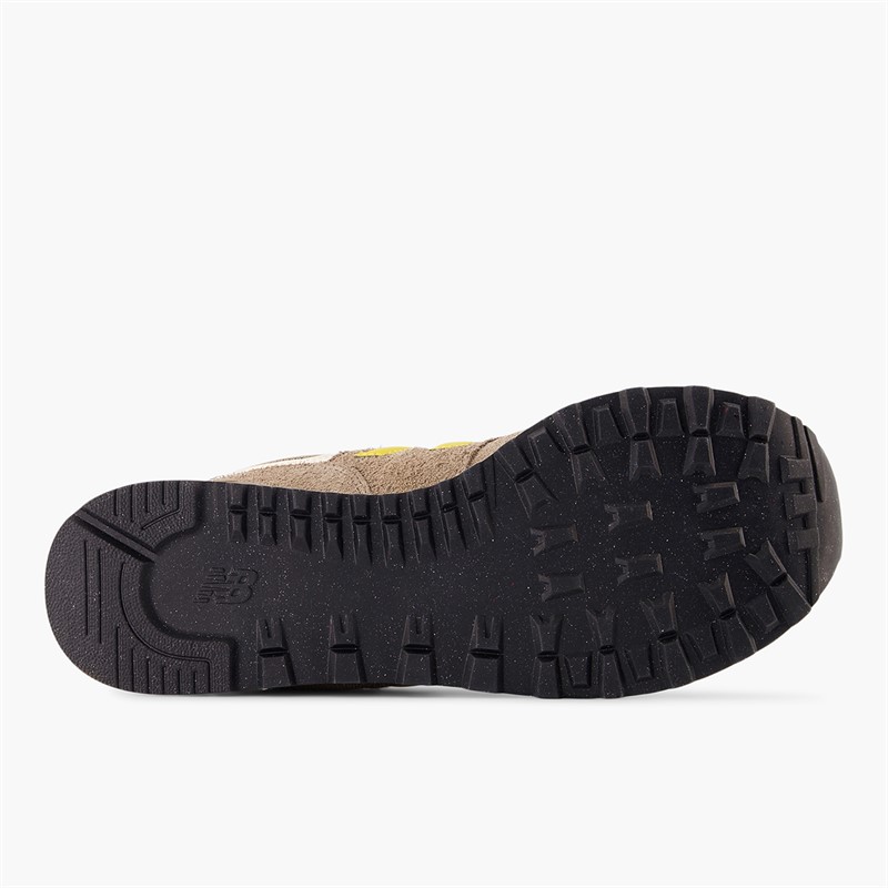 New Balance 574 Trainers Brown/Yellow Brown /Yellow