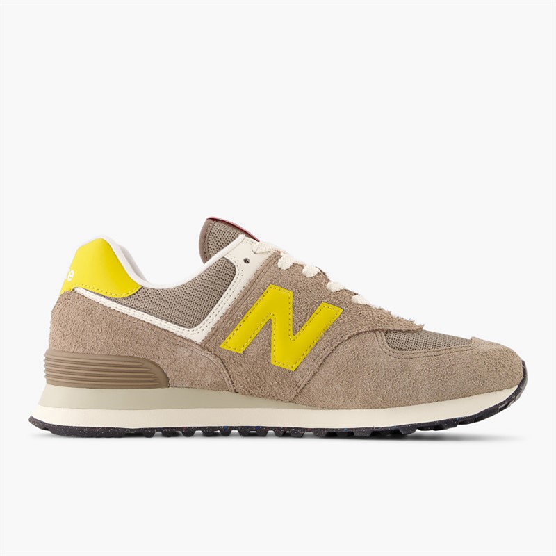 New Balance 574 Trainers Brown/Yellow Brown /Yellow