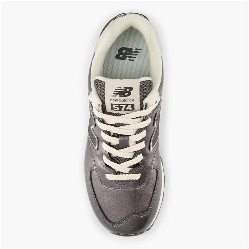 New Balance Womens 574 Trainers Metallic Bronze/Black