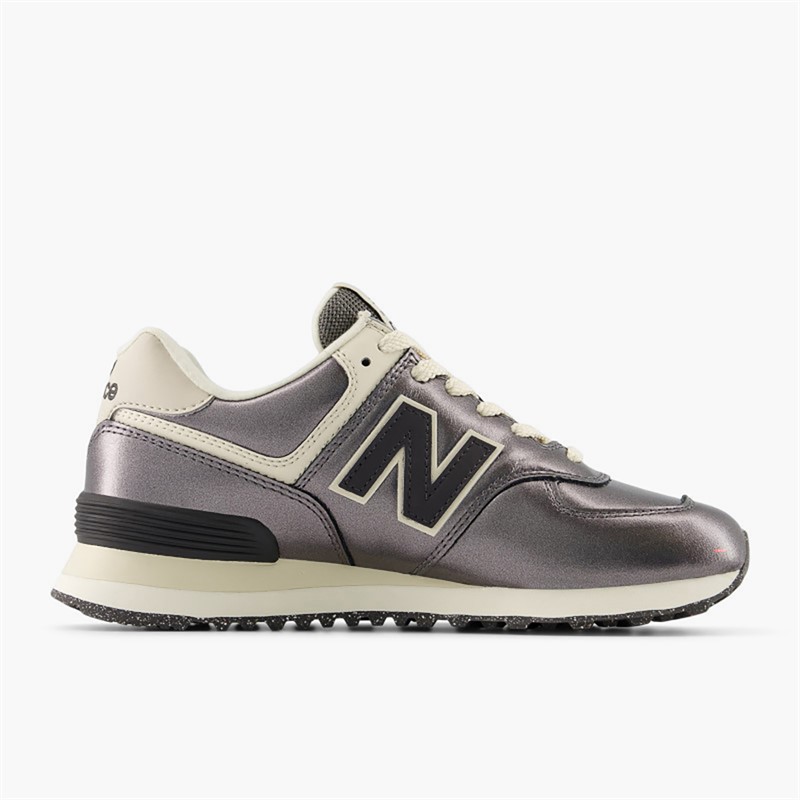 New Balance Womens 574 Trainers Metallic Bronze/Black