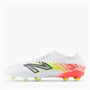 New Balance Mens Furon Pro V8 FG Firm Ground Football Boots White/Energy Red/Hi Lite