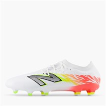 New Balance Mens Furon Pro V8 FG Firm Ground Football Boots White/Energy Red/Hi Lite