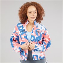 New Balance Womens London Edition Printed Athletics Packable Running Jacket Multi Colour
