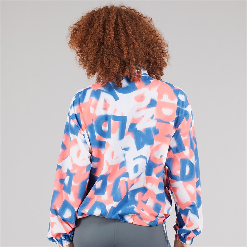 New Balance Womens London Edition Printed Athletics Packable Running Jacket Multi Colour