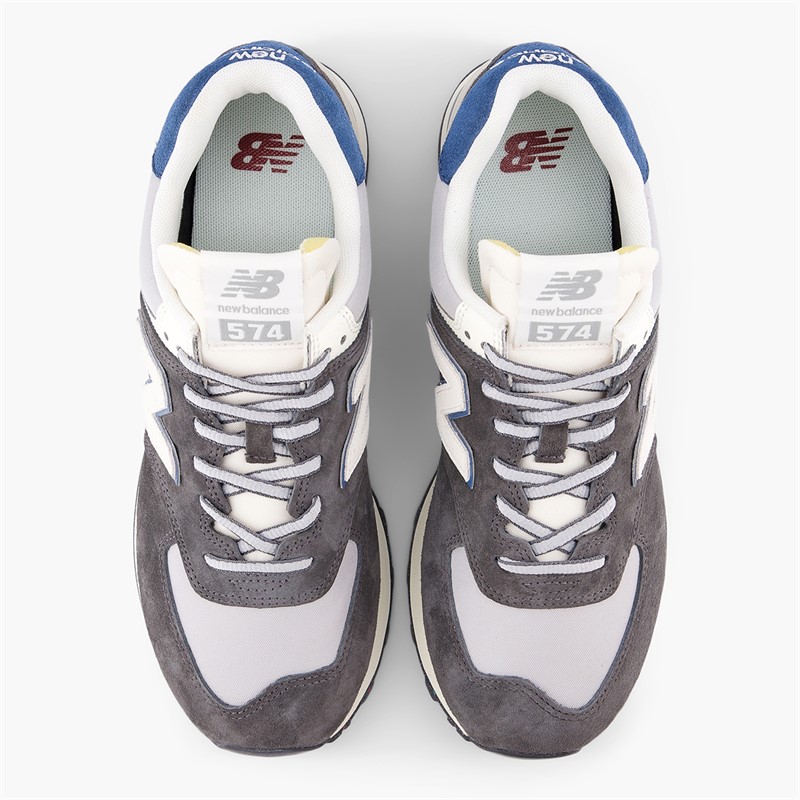 New Balance 574 Trainers Black Cement/Rain Cloud