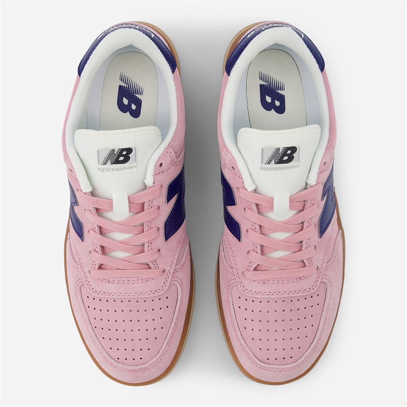 New Balance T500 Trainers Pink Taffy/Blue Oyster