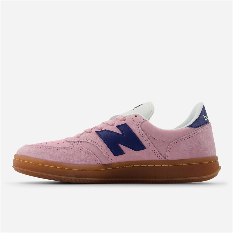 New Balance T500 Trainers Pink Taffy/Blue Oyster