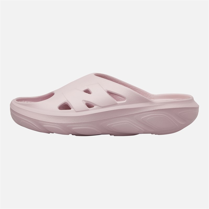 New Balance Mens Fresh Foam X RCVRY Sliders Pink Black