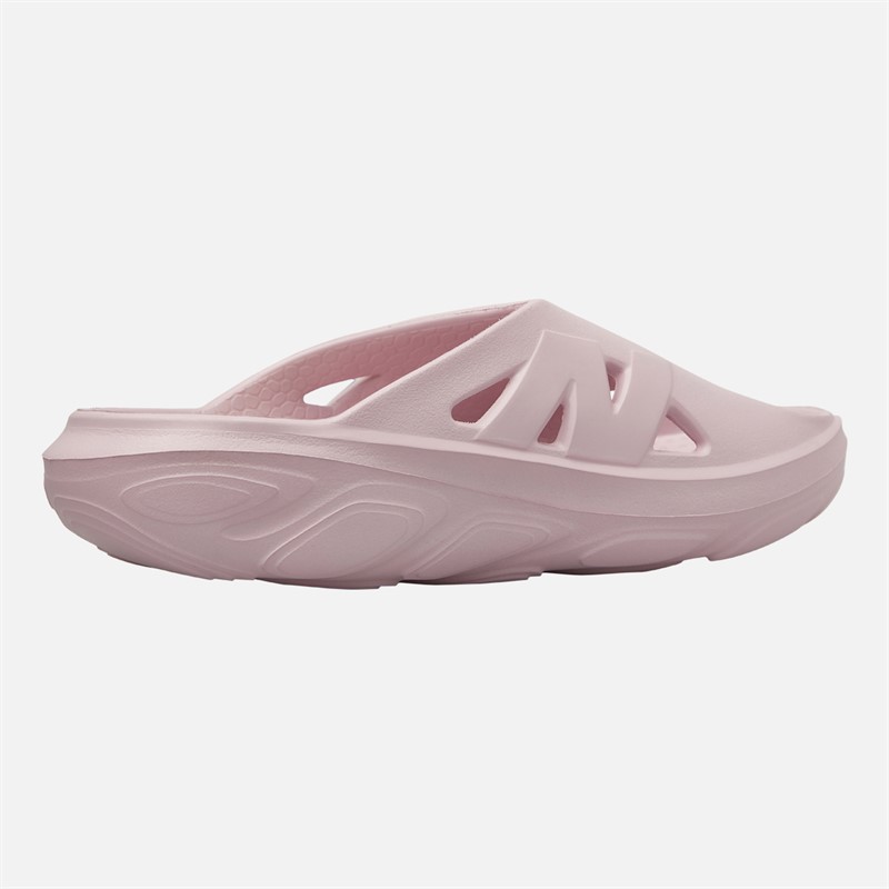 New Balance Mens Fresh Foam X RCVRY Sliders Pink Black