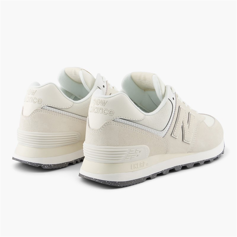 New Balance Womens 574 Trainers Linen/Sea Salt