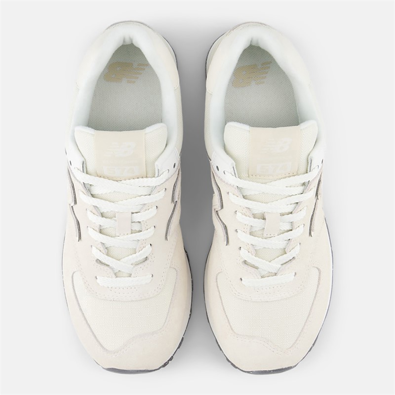 New Balance Womens 574 Trainers Linen/Sea Salt