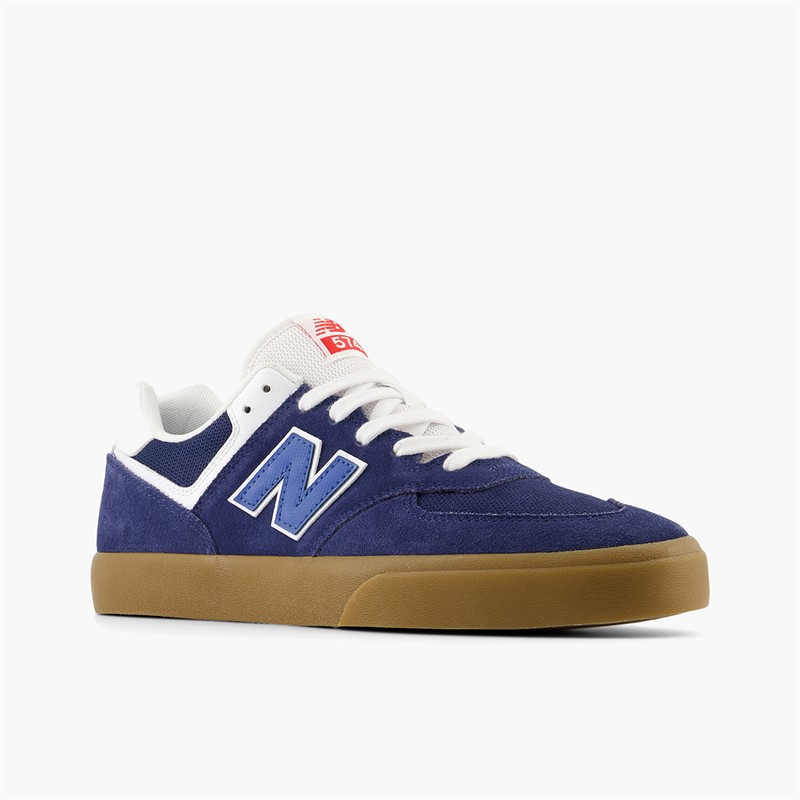 New Balance Mens Numeric 574 Vulc Trainers Nb Navy/White