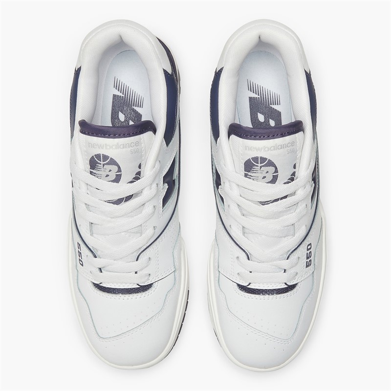 New Balance Womens 550 Trainers White/Navy