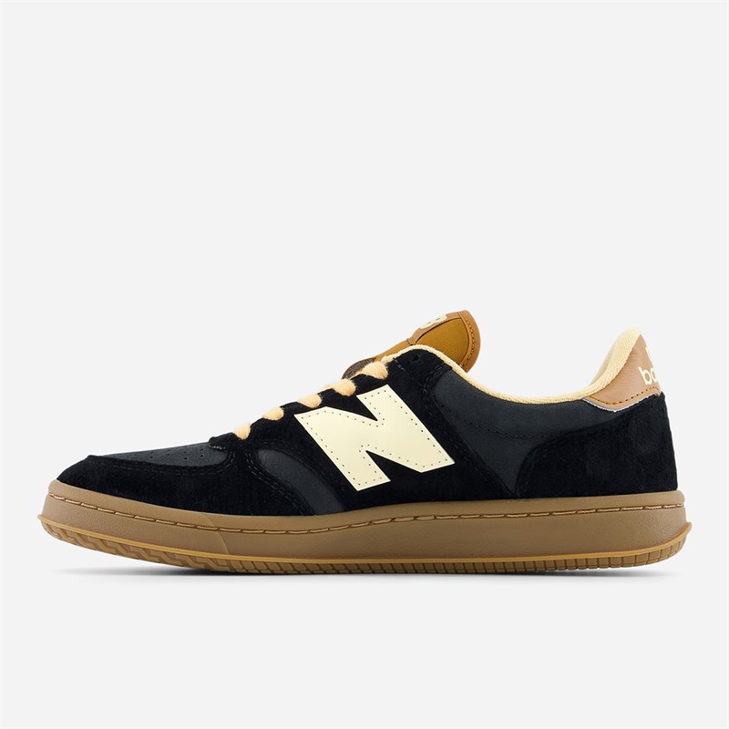 New Balance T500 Trainers Black/Ash Wood/Indoor Court