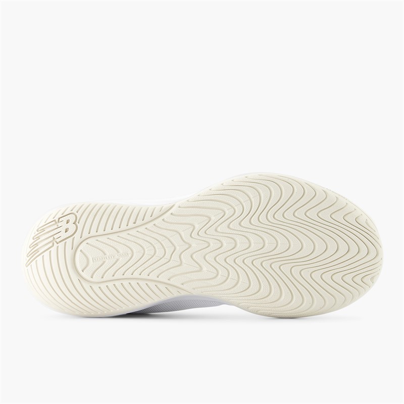 New Balance Womens 696 V6 All Court Tennis Shoes White/Monarch Burgundy