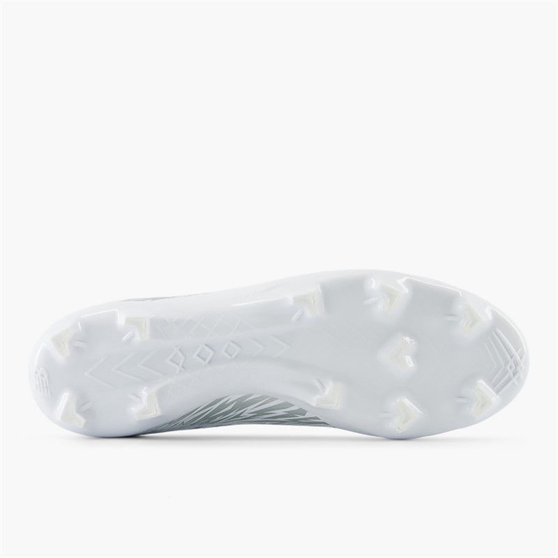 New Balance Mens Furon Pro V8 FG Firm Ground Football Boots White/Metallic Silver/Black