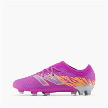 New Balance Kids Furon Team V8 FG Firm Ground Football Boots Passionfruit/Hot Mango/Silver