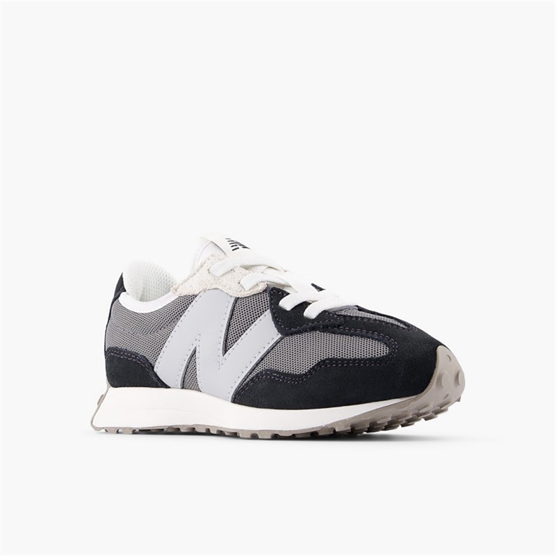New Balance Kids 327 Bungee Lace Trainers Light Grey
